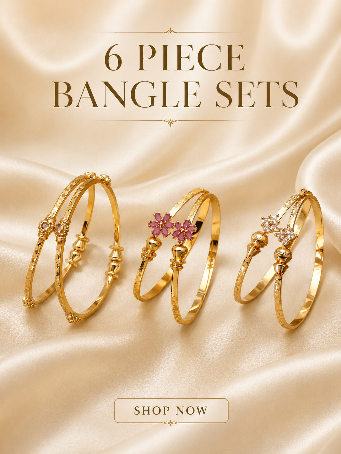 6 Piece Bangle Sets