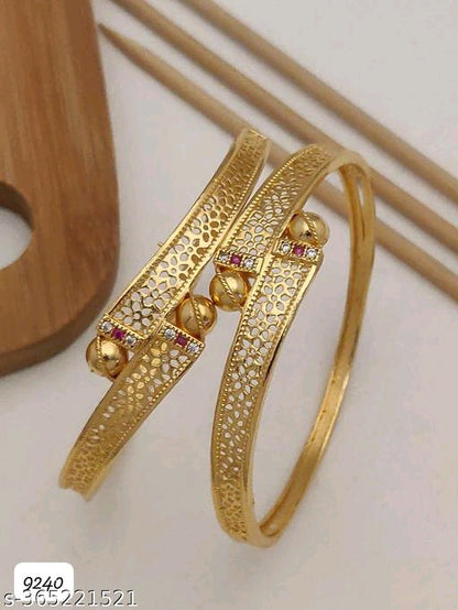 Beautiful Designer Bangles Pack Of 2 Piece (1 Pair)