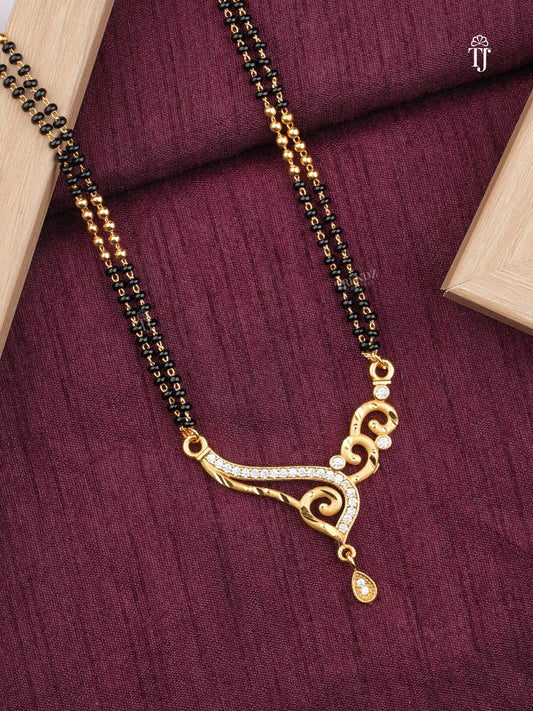 AD Diamond Fancy Dokiya Mangalsutra for Modern Married Women