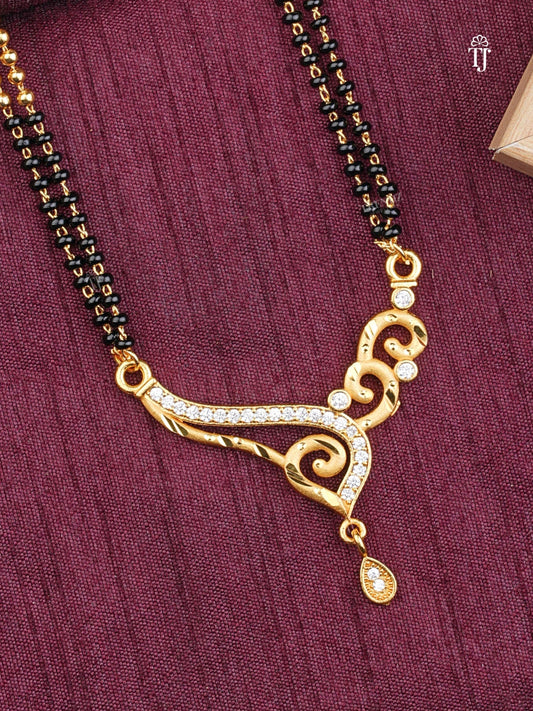 AD Diamond Fancy Dokiya Mangalsutra for Modern Married Women