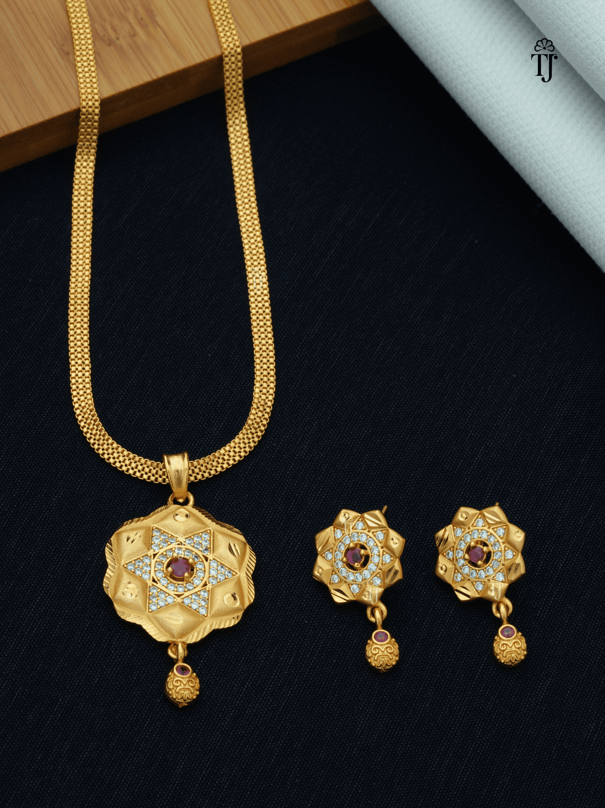 Artificial Pendant Earring Set for Women | Charming Pendant and Earrings Set