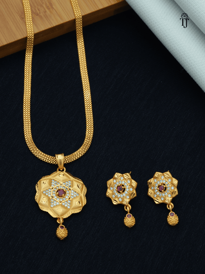 Artificial Pendant Earring Set for Women | Charming Pendant and Earrings Set
