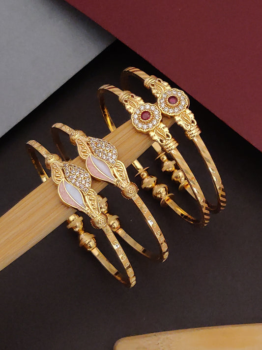 Beautiful Designer Daily Wear Bracelets For women & Girls ( pack of 4 Pieces 2 pair)