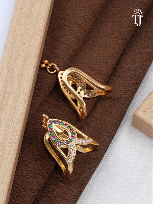 Best Women Adjustable Artificial Rings | Trendy Free Size Brass Ring (1 Pc)