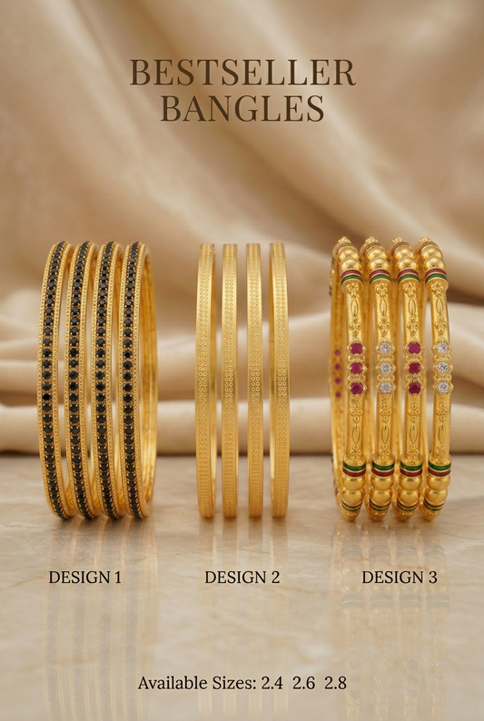 Bestseller Designer Bangles Combo Set of 3 Designs