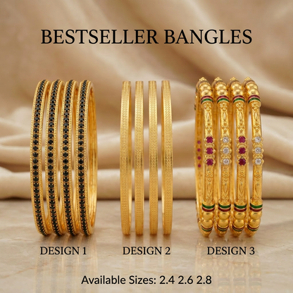 Bestseller Designer Bangles Combo Set of 3 Designs