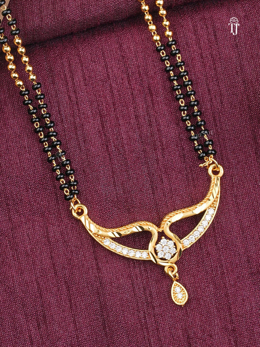 Buy Stylish American Diamond Pendant Short Mangalsutra | Premium Quality Design