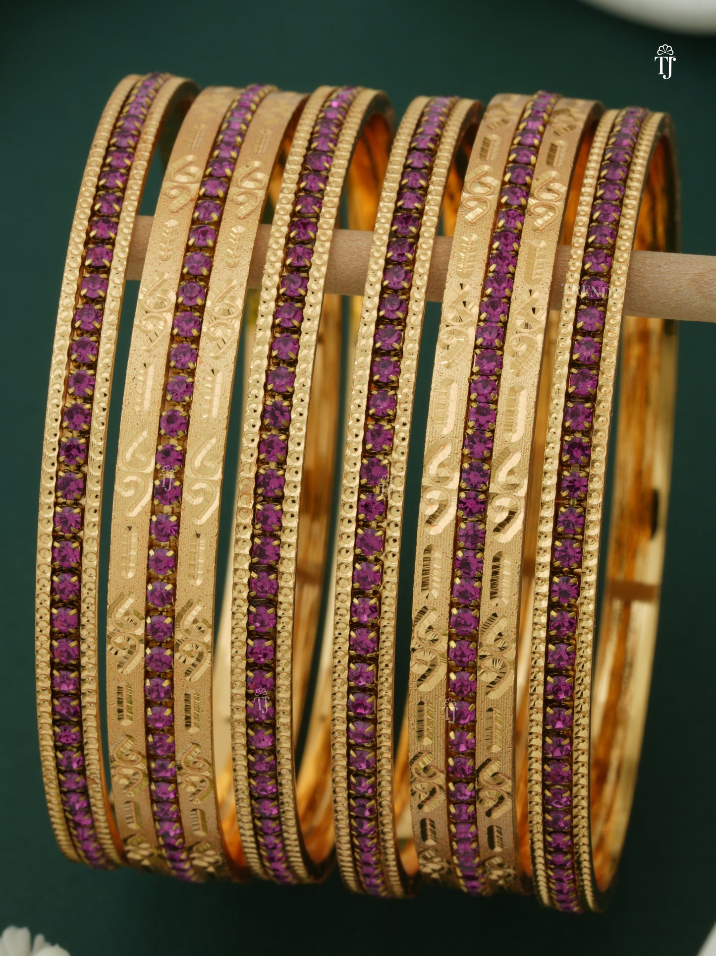 CNC Beautiful Bangles Design with Price | Pink  Next-gen Couture Bangles