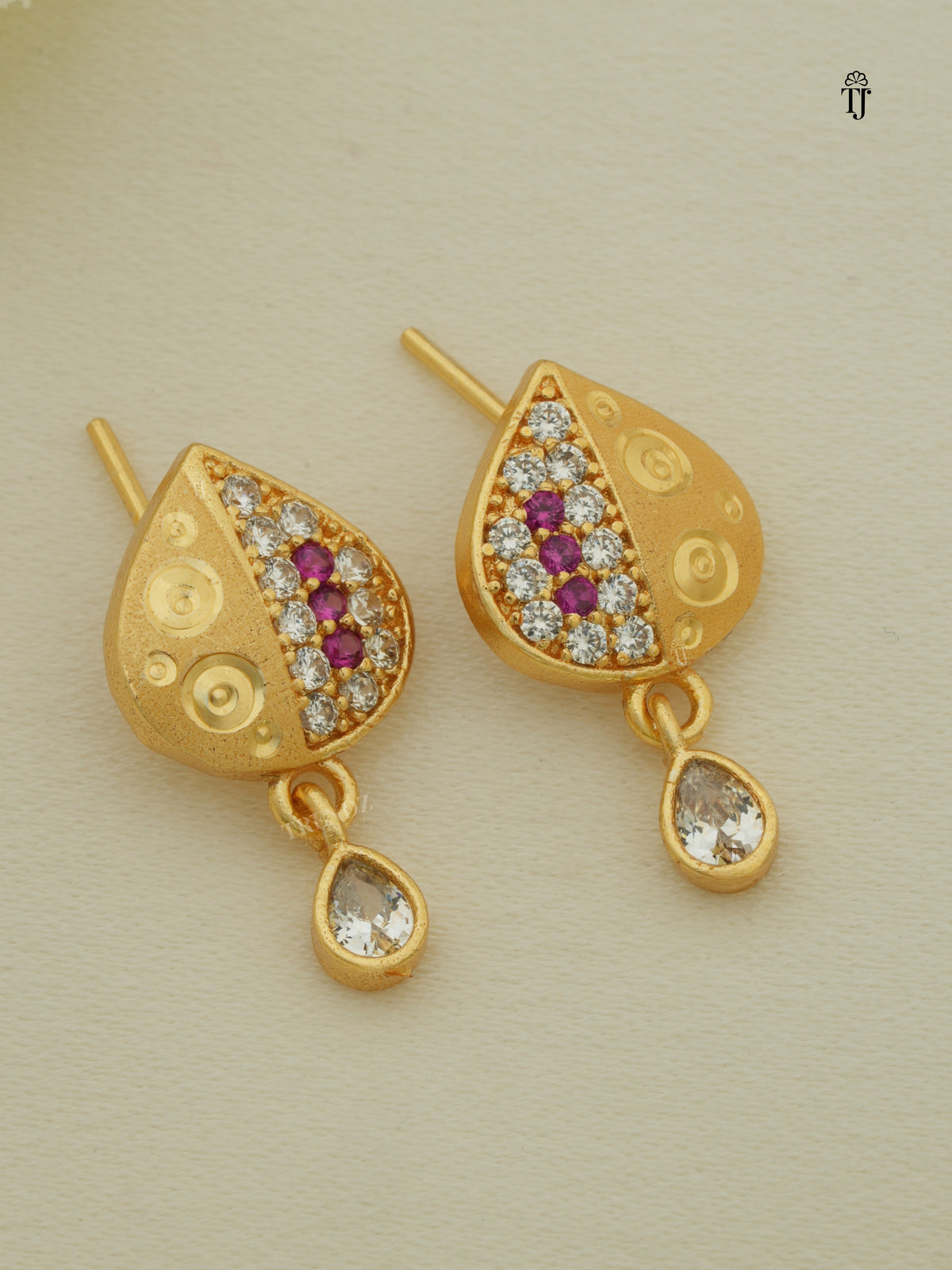 Fancy Earring for Women | Designer Brass Earrings with AD Diamonds