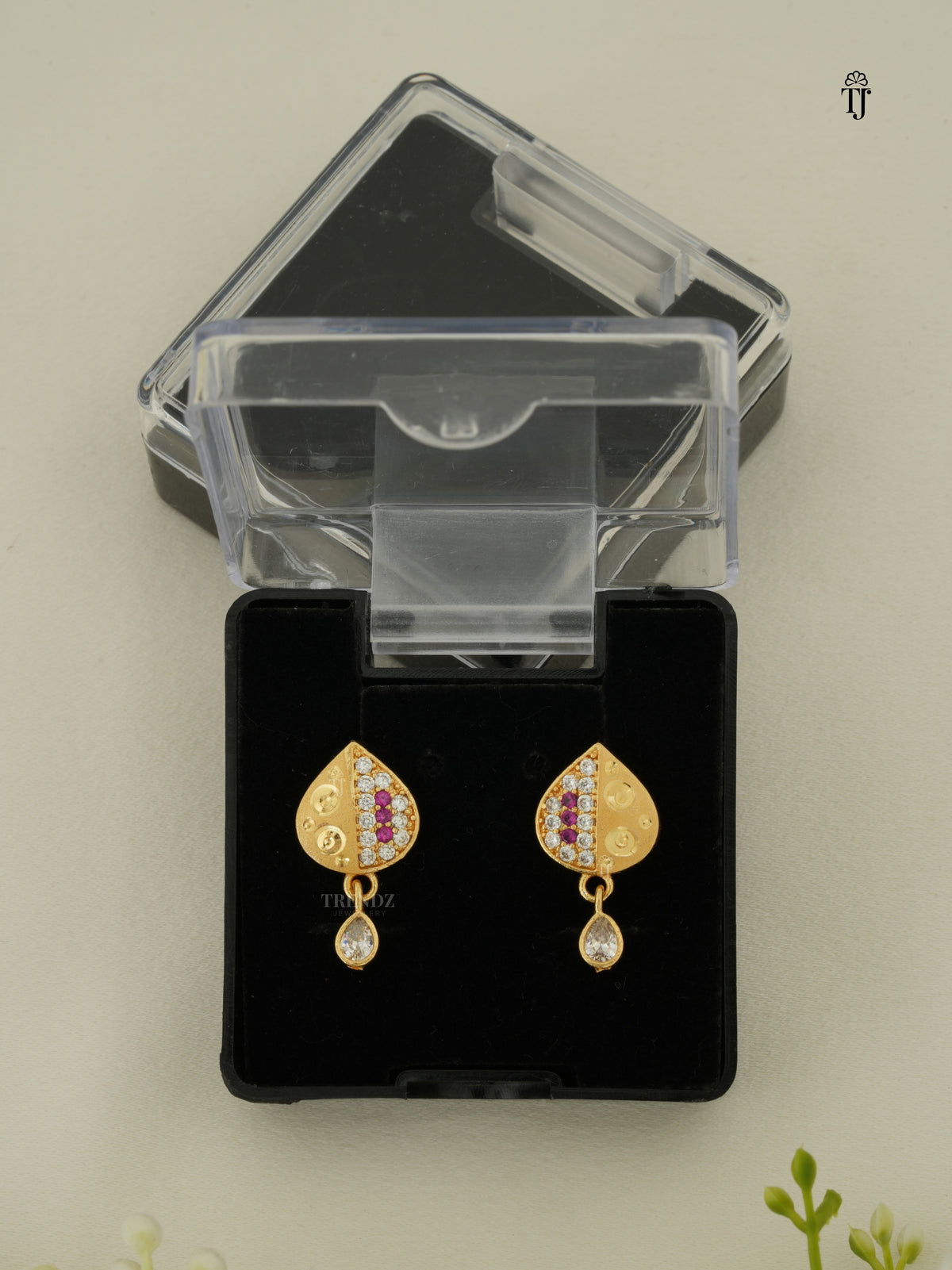 Fancy Earring for Women | Designer Brass Earrings with AD Diamonds