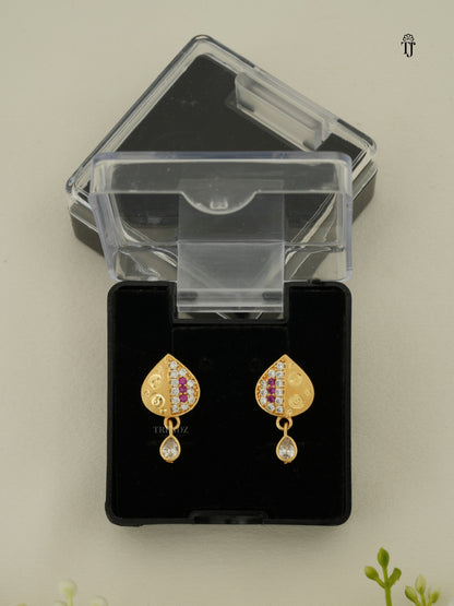 Fancy Earring for Women | Designer Brass Earrings with AD Diamonds