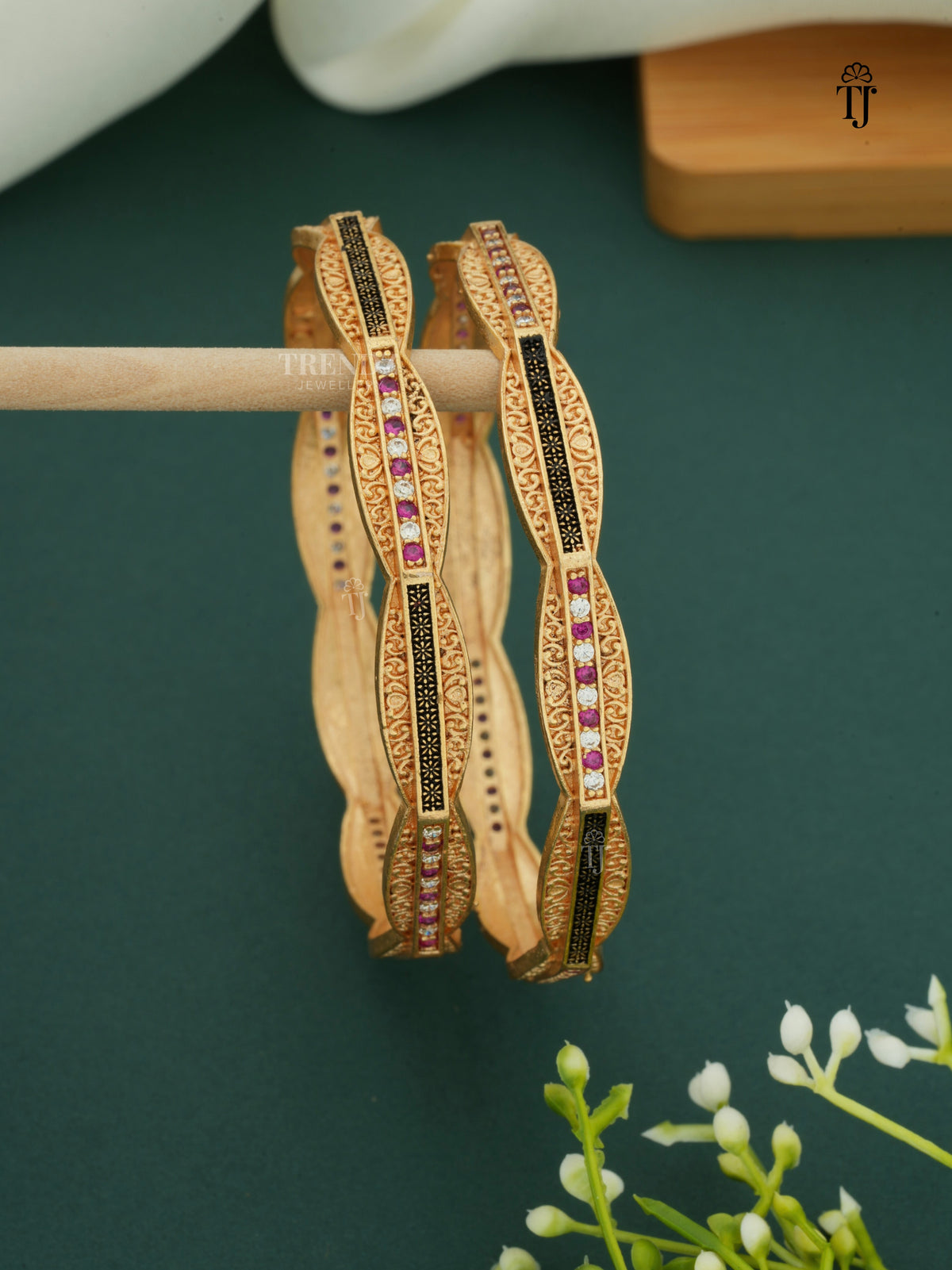 Beautiful Designer Daily Wear Bangles With High Gold Finish Work