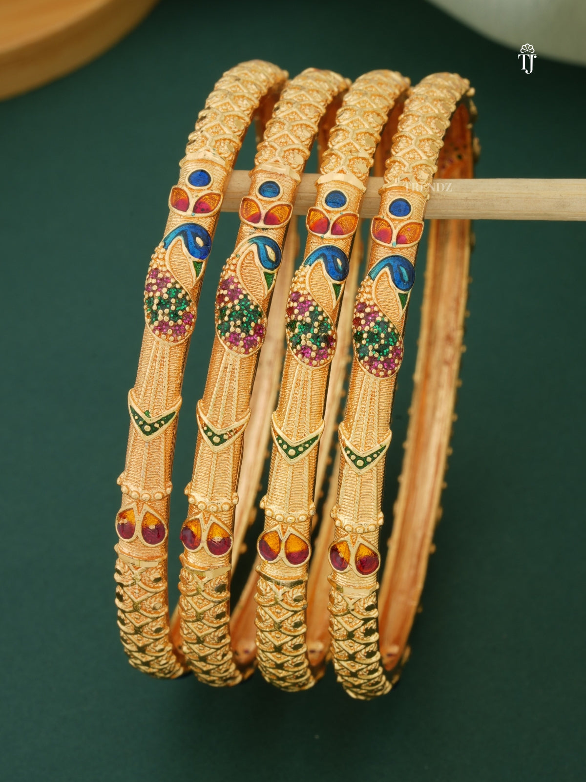 Latest Brass Bangles for Women | Beautiful Peacock Design with Diamonds
