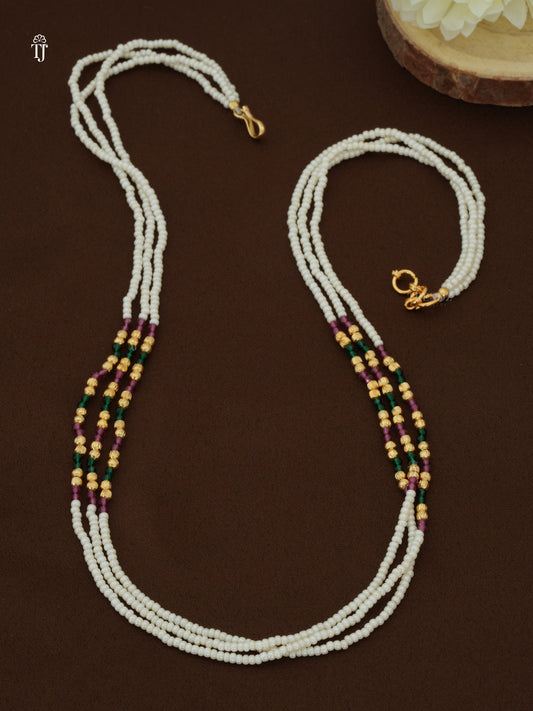 Multi Color Fancy Beads Mala | Trendy Moti Mala for Women with Gold Plated Beads