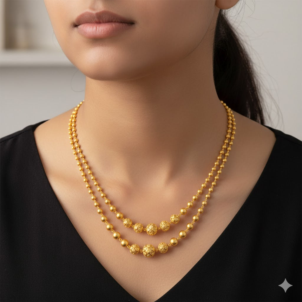Offer Buy 1 Get 1 free : Buy 1 Micro Gold Plated Mangalsutra Get 1 Two Layer Mala Free