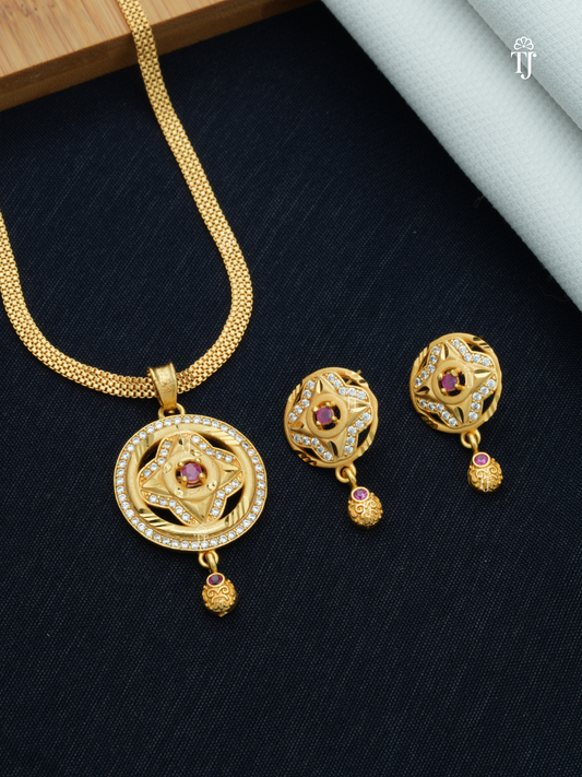 Pendant Set for Women | Charming Pendant and Earrings Set