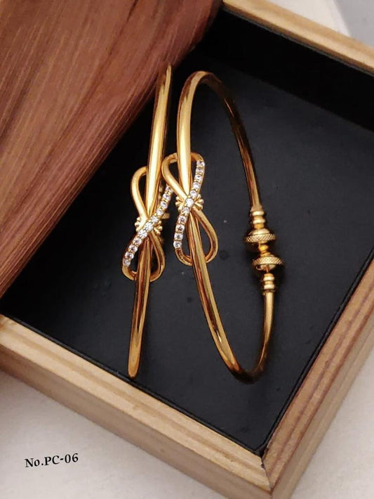 Stylish Infinity Kadli With Added Stones