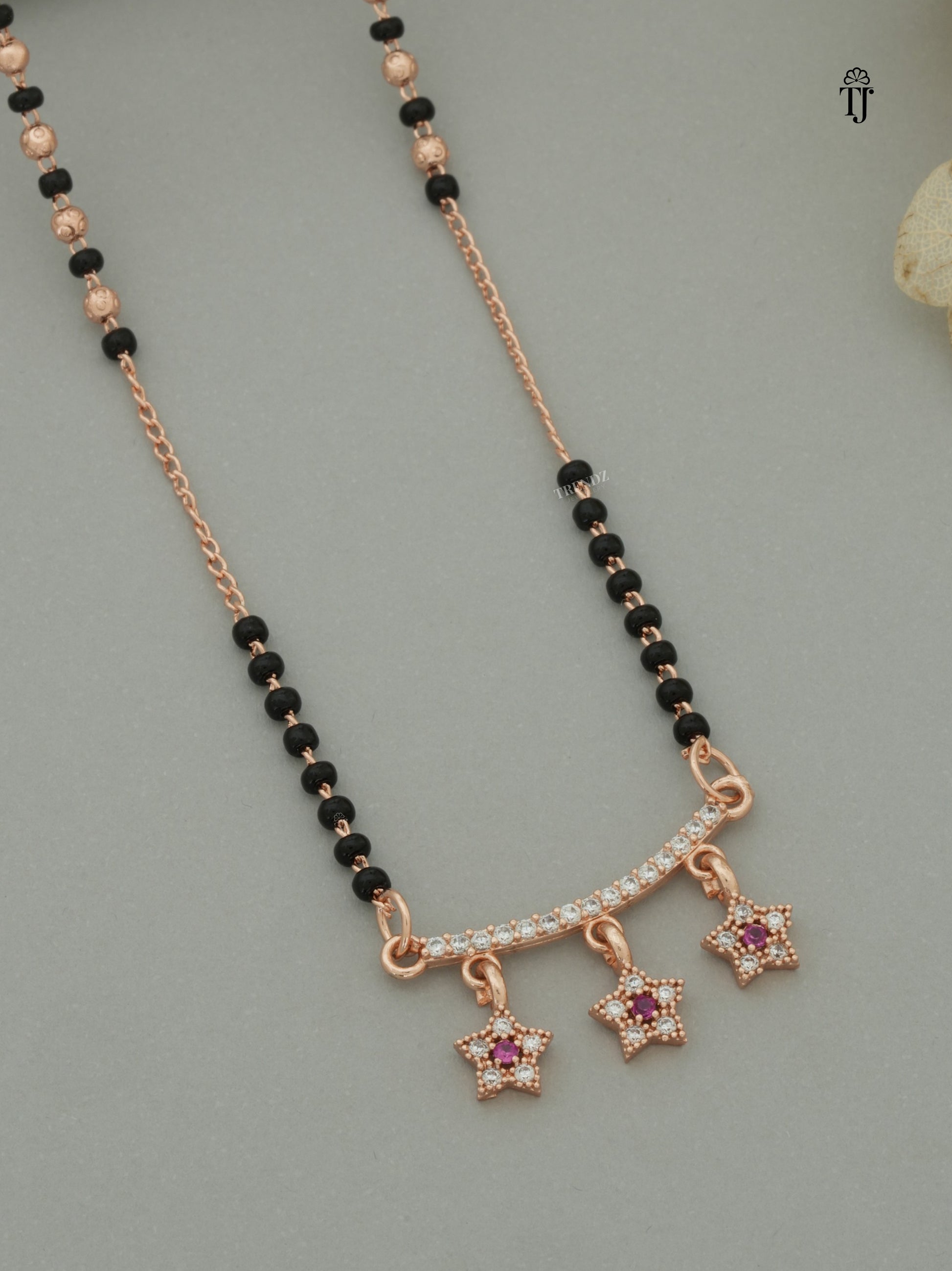 Stylish Mangalsutra for Women | Rose Gold Star Design