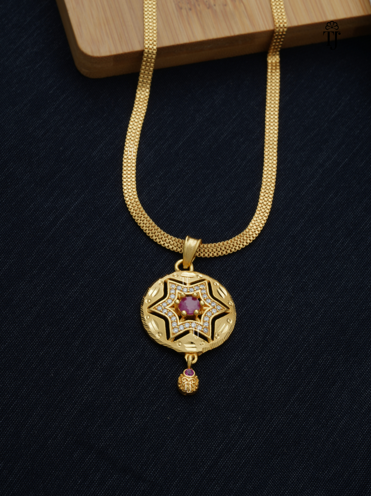 Traditional Gold Plated Set for Women | Royal Pendant and Earrings Set