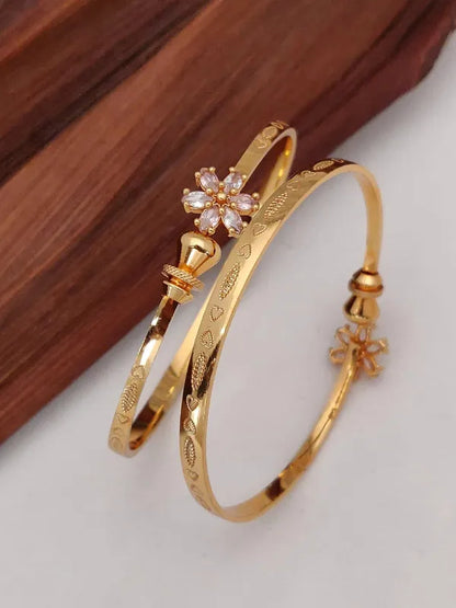 Stylish Adjustable Bracelets For Women & Girls Pack Of 4 Piece ( 2 Pair)