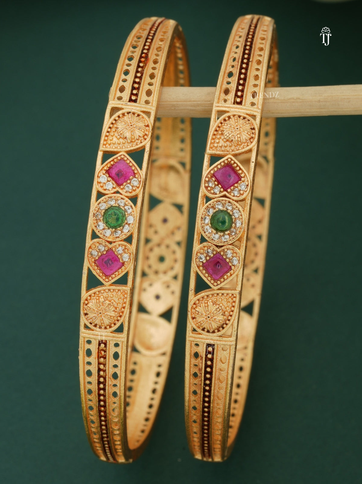 Trendy Designer AD Bangles | Latest Round & Heart Shape Design with AD Diamonds